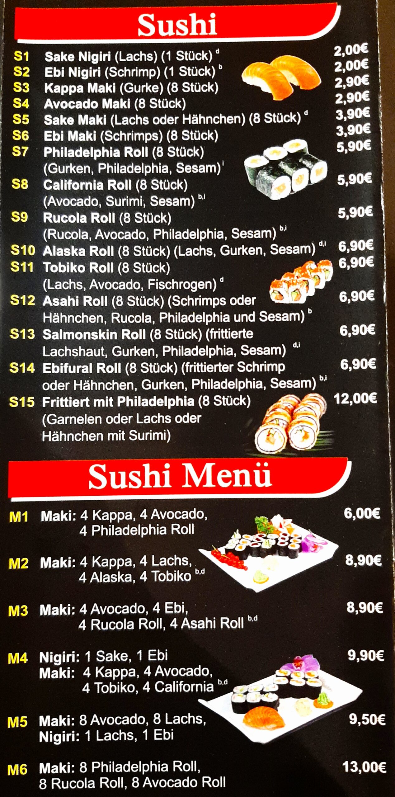 HONG QUAN Asiatische Küche & Sushi Speisekarte 6